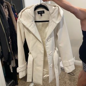 Like New White Peacoat